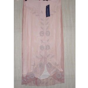 French Connection Hand Beaded Cocktail Skirt